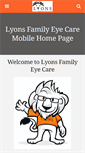 Mobile Screenshot of lyonsfamilyeyecare.com